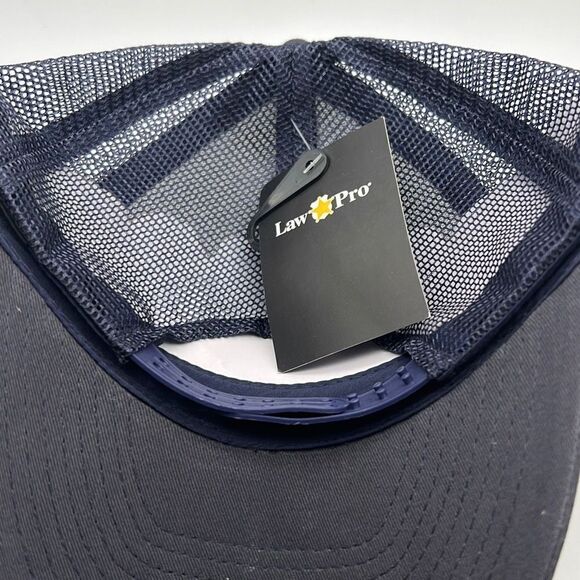 lawpro mesh cap security patch navy blue hat-NWT - Picture 3 of 5